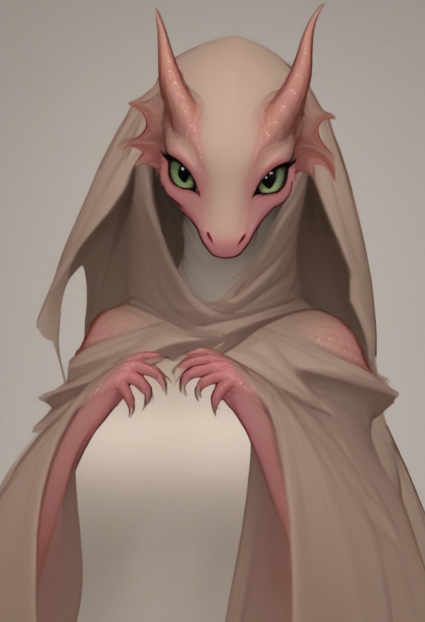 score_9, score_8_up, score_7_up, shadowing, source_scalie, abstract background, from front, wingshawl, wings around body, dragon wings, 
solo, 1girl, large breasts, dragon anthro, shiny scales, dark freckles, plump lower lip, black lips, smiling, dragon horns, thick cute horns, dragon tail, ear fins, reptilian legs, open-toe high heels, dragon claws, large eyes, thick ass, curvaceous, wide hips,