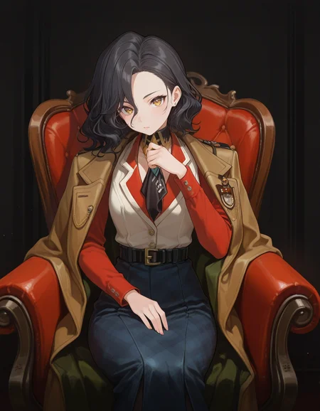 1girl, solo,  noire , , looking at viewer, sitting, 
<lora:noire:1>, (masterpiece, best quality, high quality, highres, ultra-detailed),