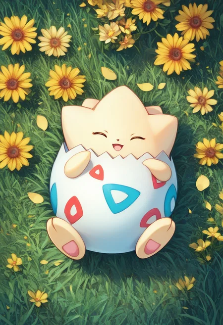 score_9, score_8_up, score_8, cute,
rating safe,
BREAK,
closed eyes, day, flower, from above, grass, koala 0l, lying, on back, open mouth, outdoors, petals, yellow flower, sleeping,
BREAK,
smile, looking at viewer,
zPDXL, Expressiveh