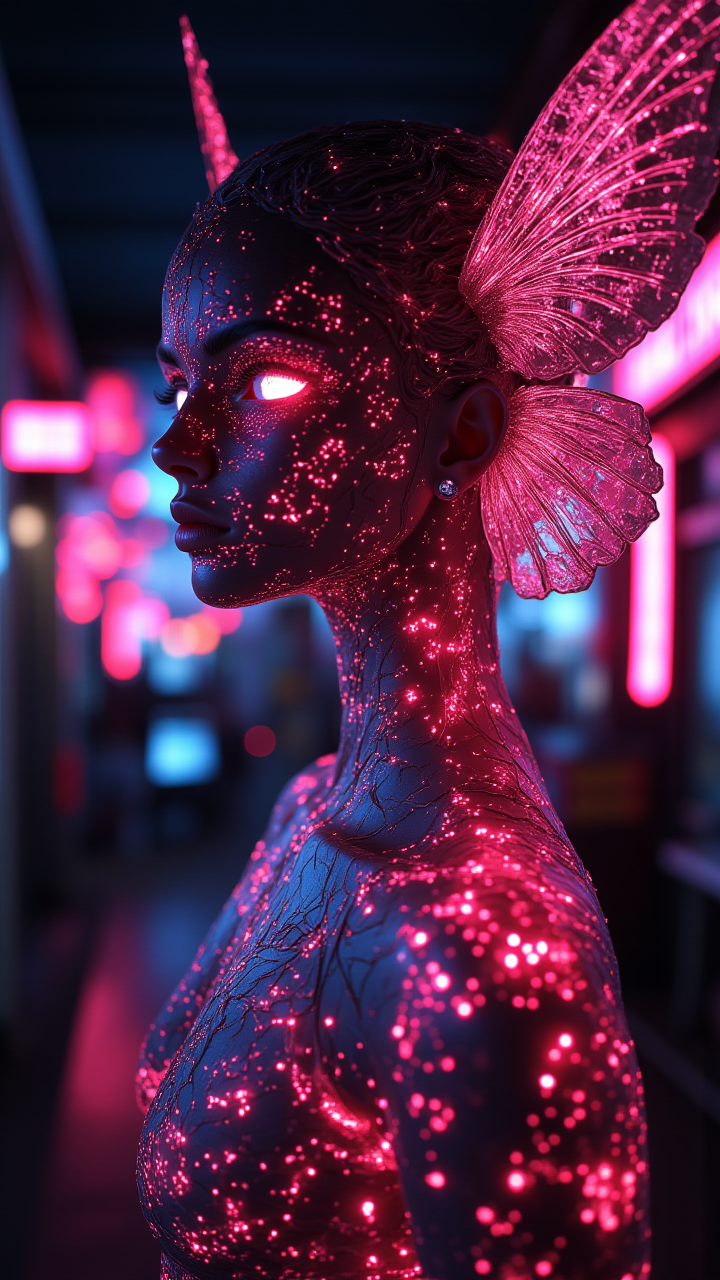 superb kirigami art of a ORIALLY IFICAS A LIVE NARAL STANWARD WITH TIGHT HEARS FOR EVOTION OR CANTAIRE LAMOONEXOF THE NAVIGOR AND DIFFERATOR'REL, at Sunrise, in focus, Relieving, Harajuku, moody lighting, 35mm, electric color and Neon hue, detailed skin, Silver detailed eyes, aidmaMJ6.1