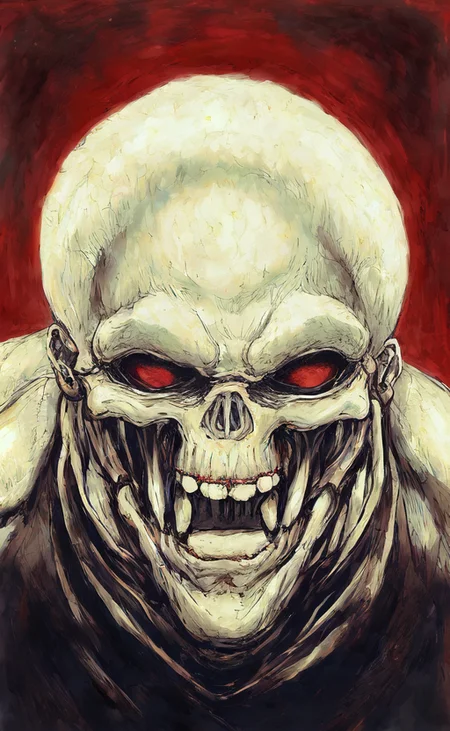 anatomy , clenched teeth, from above, by k-suwabe,