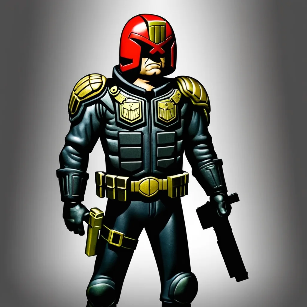 <lora:Judge Dredd:1>
Judge Dredd a cartoon character with a gun and a helmet