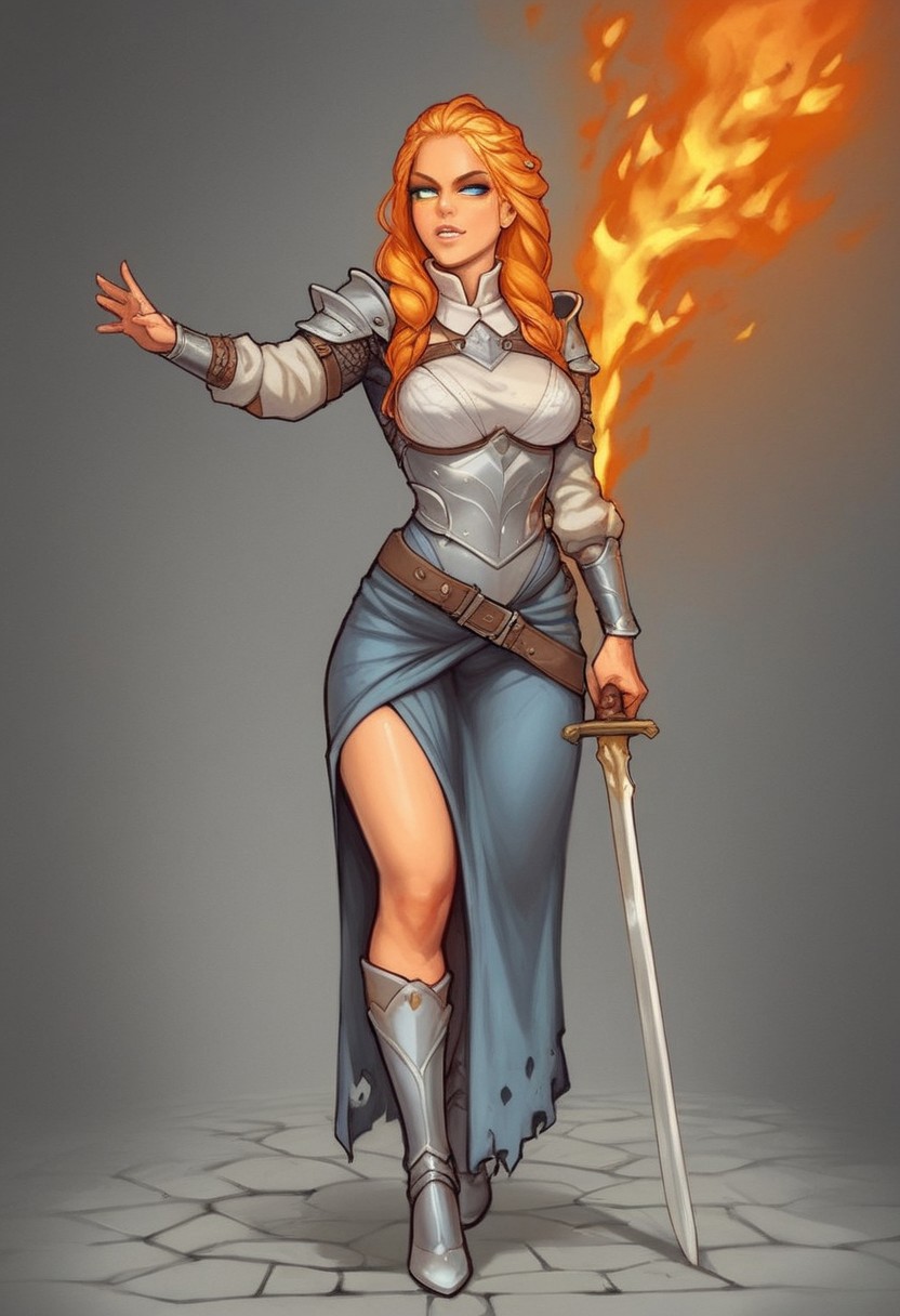 ((bestifacator, holding, black glowing eyes, dynamic pose, long fire hair))
((((full-clothed)))), ((long big sword in hands, sword in hands))
BREAK 
(((((in ruined medieval castle, burned background))))))
score_9, score_8_up, score_7_up, score_6_up, source_cartoon, rating_explicit, Expressiveh, (((((full body))))), dynamic pose