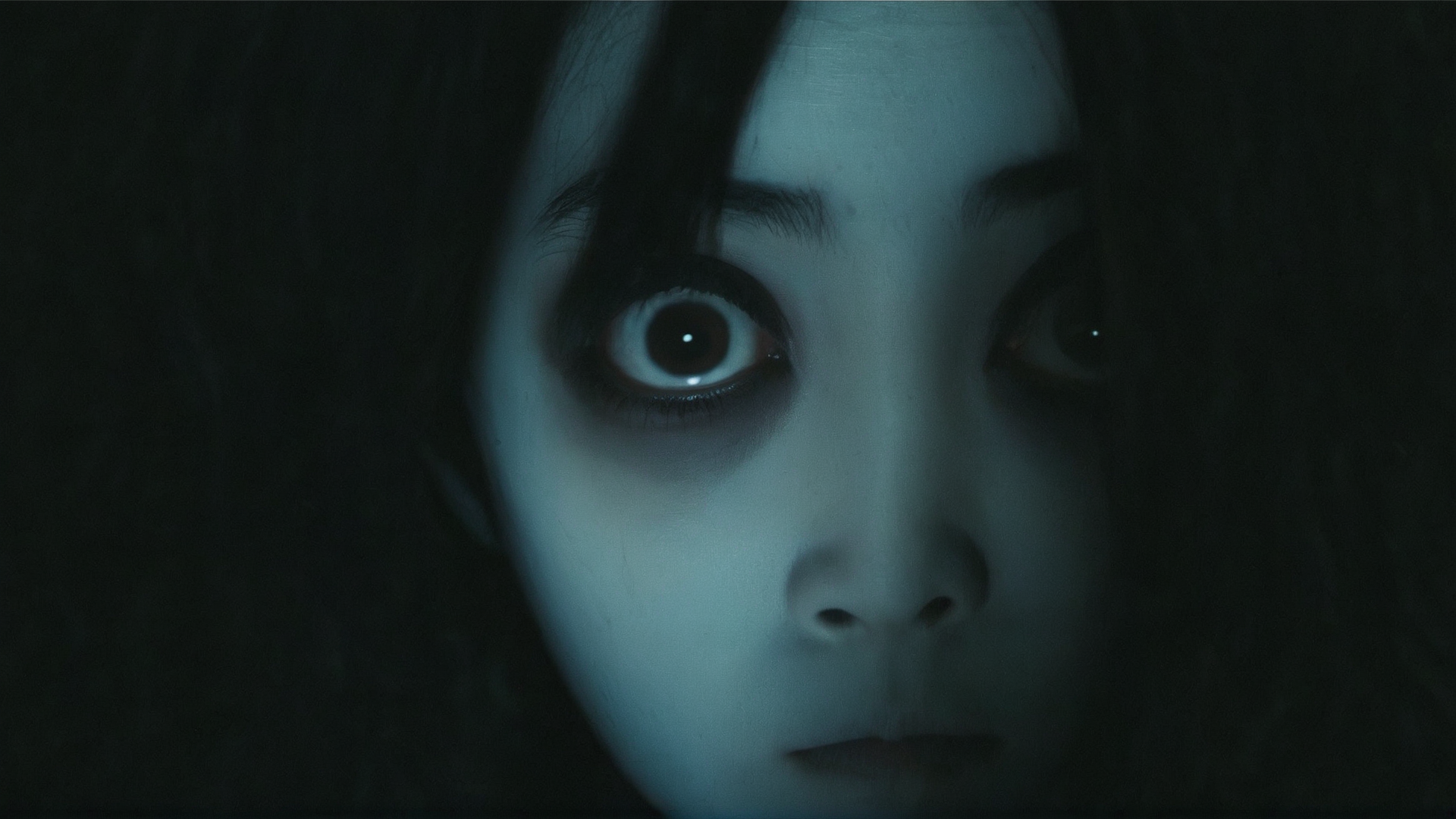 cinematic film still of  <lora:Unreal Engine style:0.3>
 <lora:detailed:0.3>
<lora:perfection style:0.3>
 <lora:Chiaroscuro Lighting Style:0.2> Chiaroscuro Lighting Style
 <lora:Kayako Saeki Sadako Yamamura:0.8> Kayako Saeki staring at camera with very big wide eyes in a very dark room, shallow depth of field, vignette, highly detailed, high budget, bokeh, cinemascope, moody, epic, gorgeous, film grain, grainy