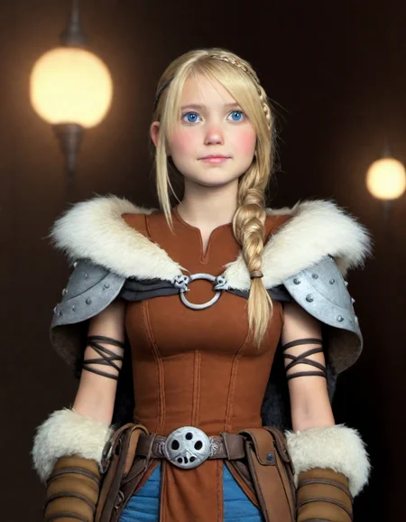 <lora:AstridHofferson_HTTYD2_PXL_Leaf1:1> ASTRIDHOFFERSON, 1girl, solo, blonde hair, braid, Long hair, blue eyes, fur trim, shoulder armor, armor, pauldron, boots, large breasts,  BREAK
cowboy shot, <lora:add-detail-xl:1> <lora:detailed_notrigger:1> <lora:For_Pony_v0.2:1> raw lighting, overexposed, harsh flash, dark room with bright light, BREAK, photo, shallow depth of field,vignette,highly detailed,high budget,bokeh,cinemascope,moody,epic,gorgeous,film grain,masterpiece,