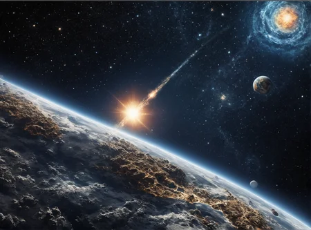 He is a being made of billions of tiny gemstones; he resembles either a woman or a man.
This being is called Rendomriin.
Rendomriin is extremely powerful, proud, and arrogant, but he is also fair and impartial.
He is currently watching a magical planet from space, wondering whether or not to destroy it. view from space, deep space scenery, side view, in the image decript Rendomriin watching a planet from space.
<lora:FC Flux Perfect Busts:1> <lora:extremely_detailed:1> <lora:å·¨ç¥_FLUX_lora_v1:1> <lora:Realistic-Fantasy-style_flux1D_LOREVER:1> <lora:spacemerge1:1> <lora:ymnmpi196a29e8950n39e6:1>