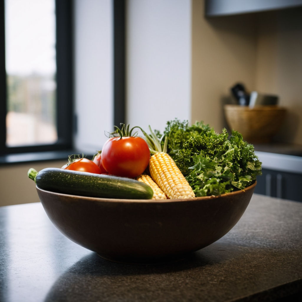 cinematic film still of  <lora:Sharp detailed high quality image style v1:1>
Sharp detailed high quality image of a bowl of vegetables on a counter top, detailed background, 12K, high megapixel, realistic, realism, different, raw image, sharp style, food, indoors, no humans, window, fruit, scenery, basket, still life, tomato, vegetable, cucumber, potato, corn, cabbage
, shallow depth of field, vignette, highly detailed, high budget, bokeh, cinemascope, moody, epic, gorgeous, film grain, grainy