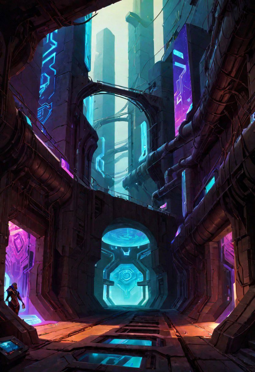 ASCIIshadowrun_party, cyberpunk, high-tech lowlife, netrunner, stylized, shadowrun_surface