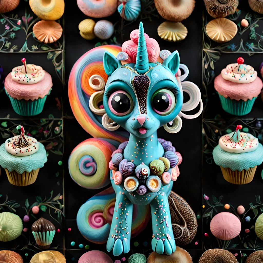 squirrel cupcake unicorn
