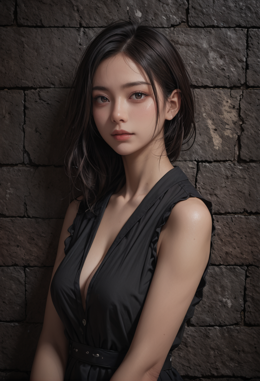,ruanyi1277,<lora:1277 brick wall_v1_pony:1>, score_9,score_8_up,score_7_up,,8k,1girl,solo,,