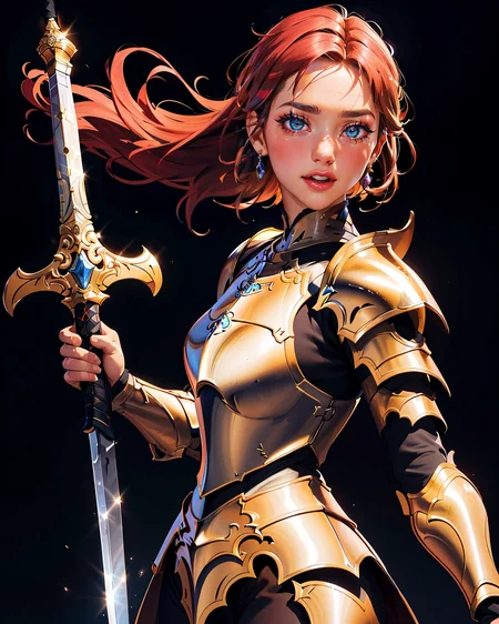 an illustration of a female paladin adorned in holy armor, wielding a sacred sword, furrowed brow,
masterpiece, best quality, intricate detail, high background detail, high contrast, <lora:emotion_angry_slider_v1:0.5>