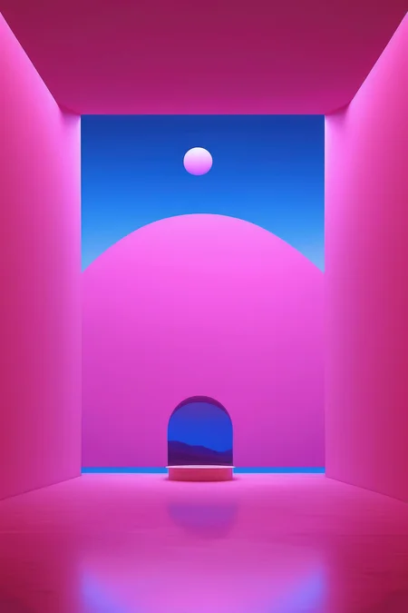 <lora:James Turrell Style:1>James Turrell Style - james turrell inspired dimensional reality scenic scape