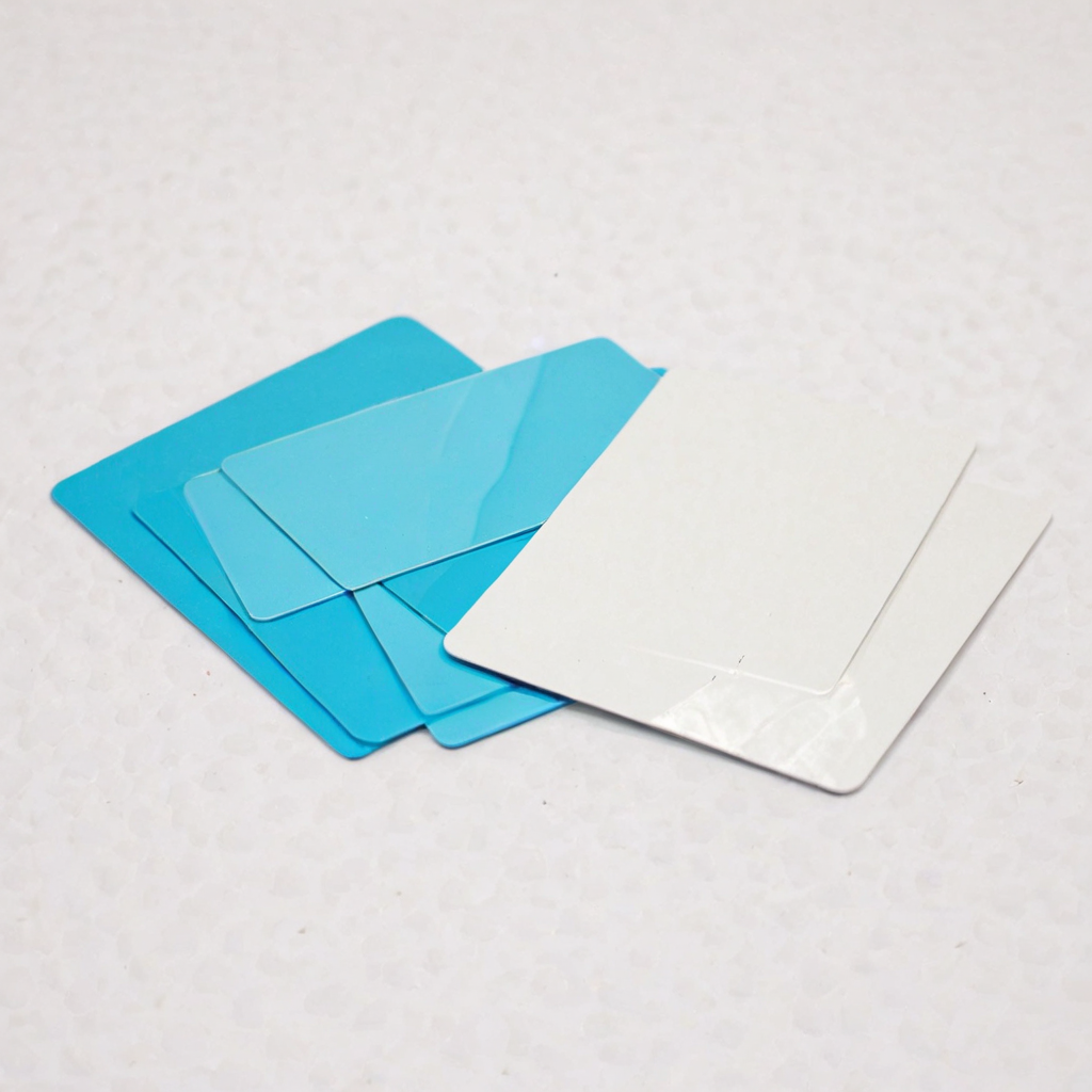 plastkort, a river made from single colored rectangular plastic cards, <lora:Plastkort_2-000006:1>