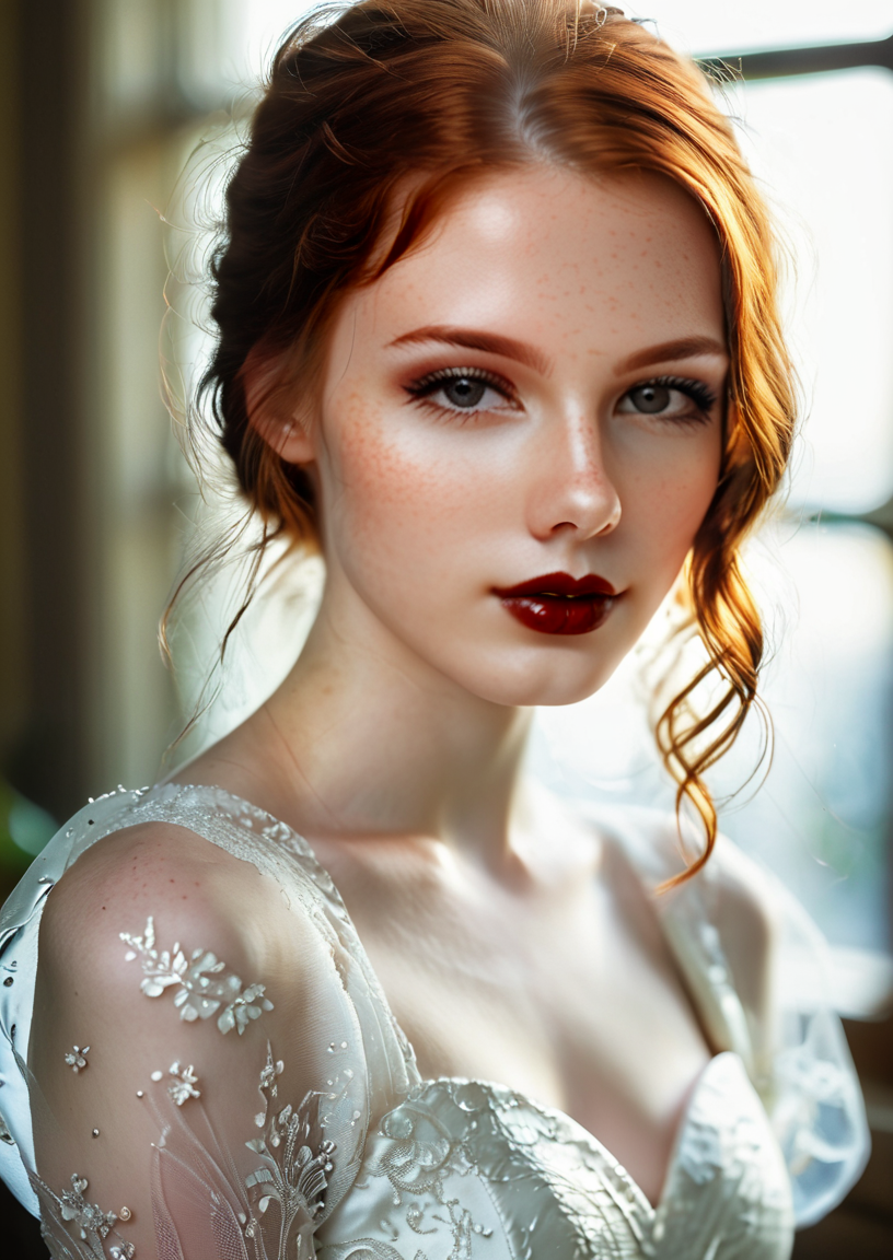 score_9, score_8_up, score_7_up, (realistic:1.4), ccamber, 1girl,
three-quarter view,
headshot,
22 yo woman, beautiful, sweet,
burgundy lipstick, mascara, eyeliner, dark eye shadow,
cinematic still, highly detailed, hyper detailed, photorealistic,
formal dress
<lora:Ethereal_Gothic_Renaissance:0.8>
 <lora:ccamber_v2:0.8>