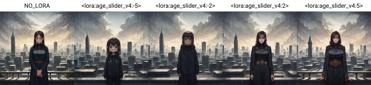 score_9, score_8_up, score_7_up, source_anime, post-apocalypse, rooftop, (skyscraper), ruins, overcast, rain, cloudy sky, (1girl, poncho, female focus), looking down, long hair, worried, cowboy shot, standing, detailed eyes, [shaded face], dilapidated cityscape, NO_LORA, <lora:StS_detail_slider_v1:3>