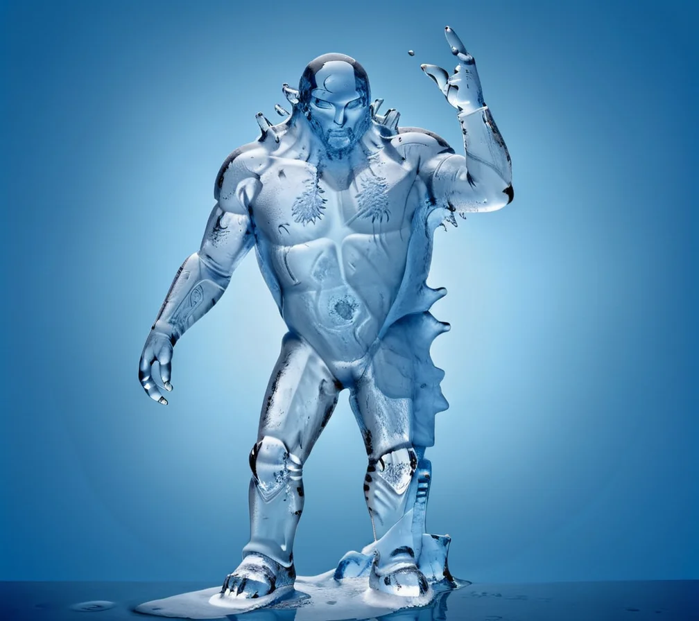 masterpiece,high resolution,detailed,
<lora:water_xl:0.8>
watermode, no humans, blue theme, ice, solo, standing, blue background, ice