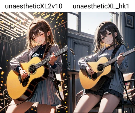 1girl playing guitar, masterpiece, best quality