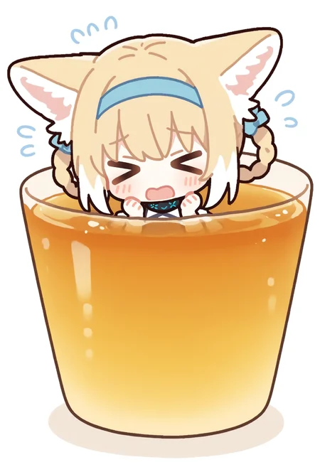 E_0x0194_type2,
suzuran \(arknights\), 1girl, solo, blush, open mouth, simple background, blonde hair, white background, animal ears, closed eyes, white hair, braid, multicolored hair, hairband, food, chibi, two-tone hair, twin braids, animal ear fluff, hands up, fox ears, flying sweatdrops, fox girl, >_<, hair rings, blue hairband, in container, braided hair rings, in food
, masterpiece, best quality, good quality,
<lora:ai_styles_collection_noob_eps-1.1-v5:1>