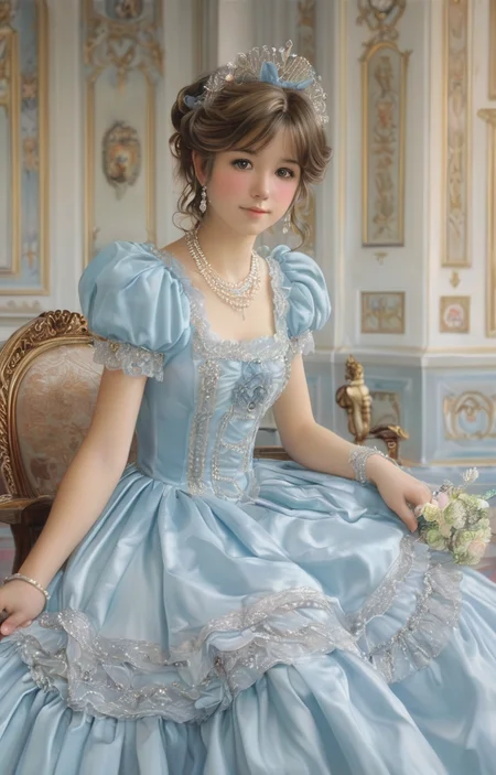 masterpiece,best quality,<lora:tbh362-sdxl:0.6>,illustration,style of  Vittorio Reggianini, portrait of idolmaster cinderella girls,