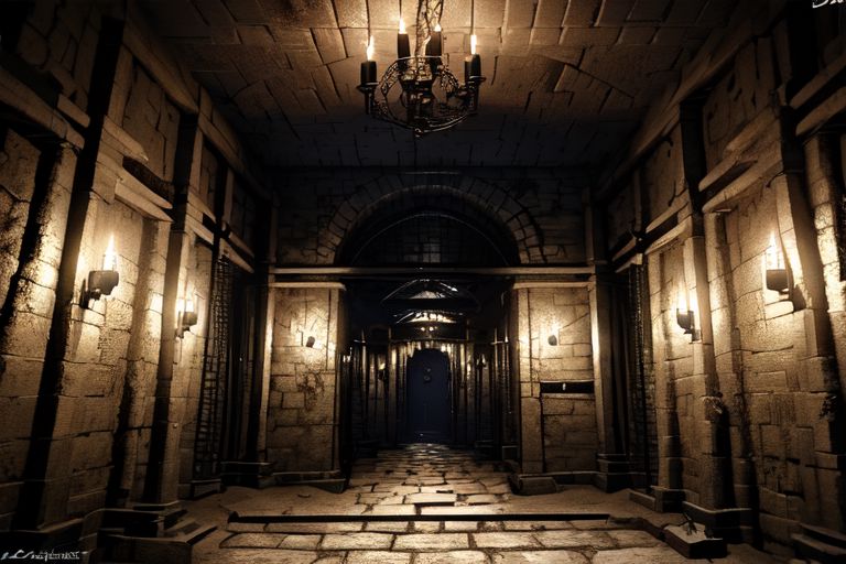 (masterpiece:1.2), (best quality,:1.2), 8k, HDR, ultra detailed, ((photorealistic)), professional light, cinematic lighting, fashion photography, ambient lighting, background, a sinister underground dungeon corridor, Darkness, <lora:Darkness-10:1>,  epiCPhoto,