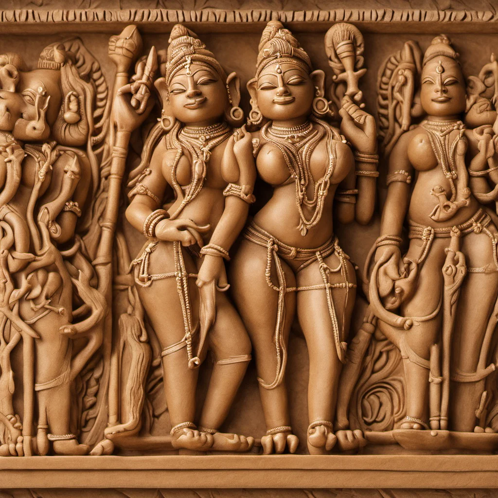 high quality, masterpiece <lora:Khajuraho:1>Khajuraho erotic high relief statues