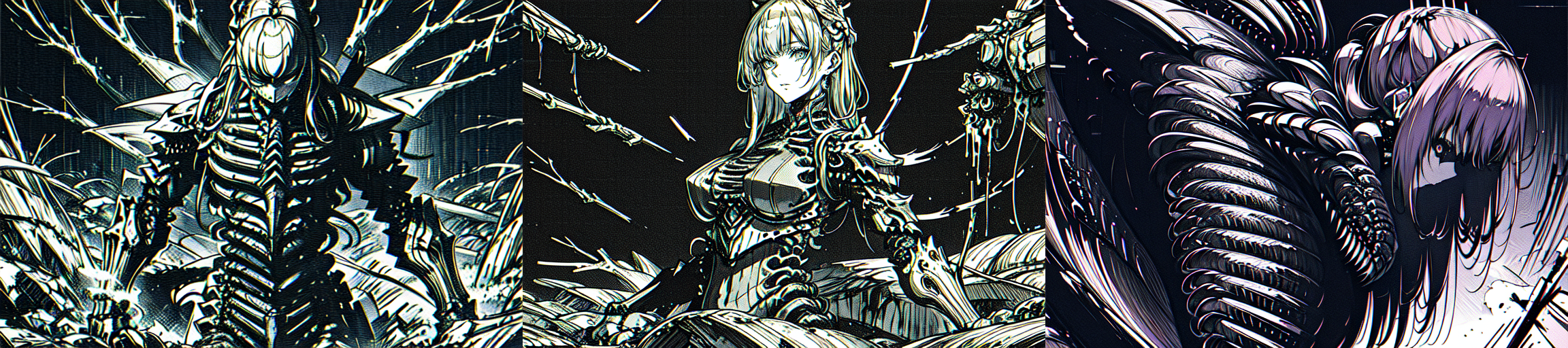 highly insanely detailed, masterpiece, top quality, best quality, highres, 4k, 8k, RAW photo, (very aesthetic, beautiful and aesthetic), 
__lazy-wildcards/cosplay-char/blame/abara-kudou_denji/prompts__, 
<lora:ABARA_KudouDenji_v1:0.6>, 
(1girl:1.3), 
solo focus, 
__lazy-wildcards/dataset/background__,âââ