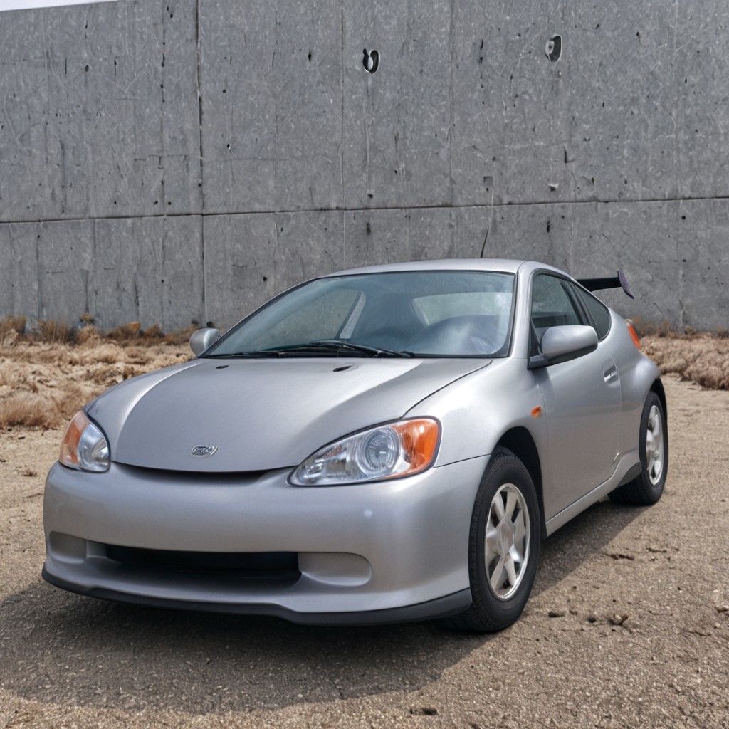 Year 2000, Honda Insight, Silver hatchback