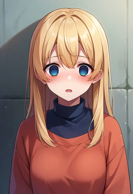 score_9, score_8, score_7, source_anime, empty eyes, 1girl, solo, blush, open mouth, long hair