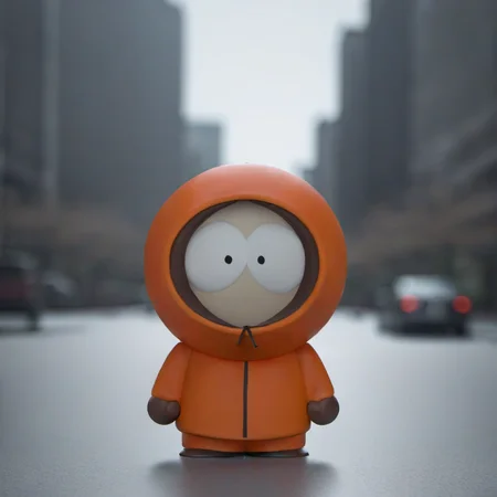 kenny in a city <lora:SouthPark3D1024-000315:0.8>