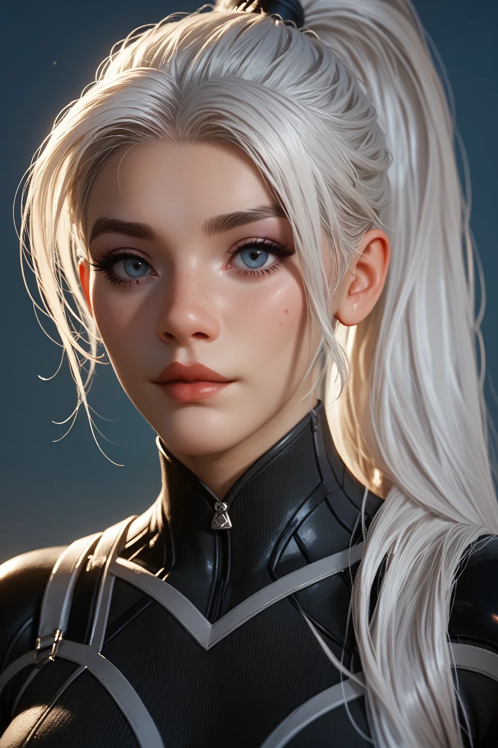 score_9, score_8_up, score_7_up,
<lora:SpiderBlackCat:0.8>
SpiderBlackCat, 1girl, white hair, long hair, ponytail, portrait