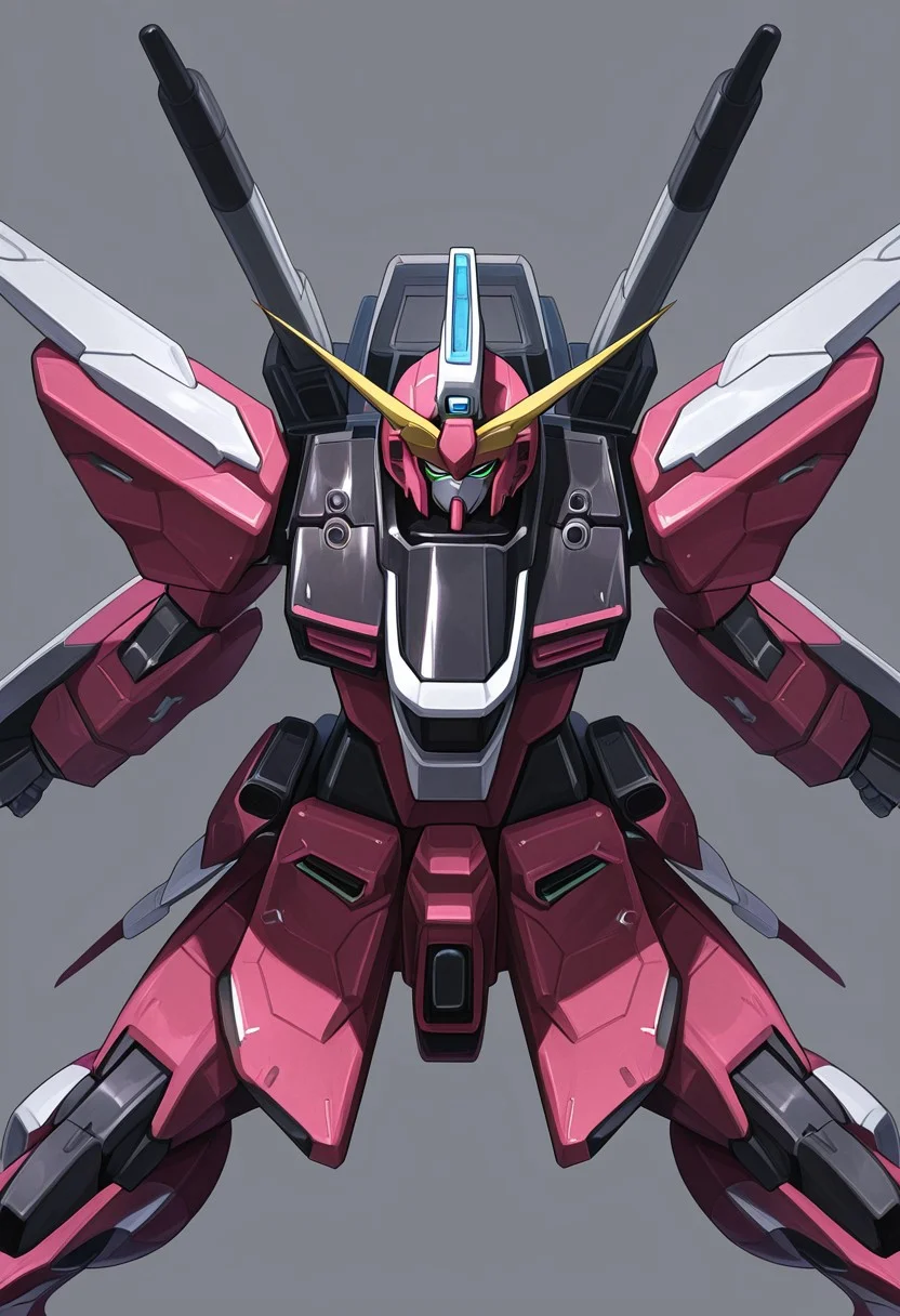 score_9, score_8_up, score_7_up, score_6_up, score_5_up, score_4_up, 4k quality, detailed, (infinite justice, gundam, mecha), (no humans:1.1), best quality, masterpiece, simple background