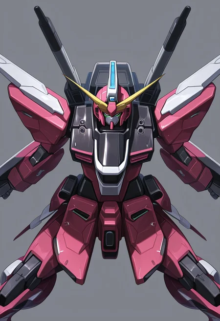 score_9, score_8_up, score_7_up, score_6_up, score_5_up, score_4_up, 4k quality, detailed, (infinite justice, gundam, mecha), (no humans:1.1), best quality, masterpiece, simple background