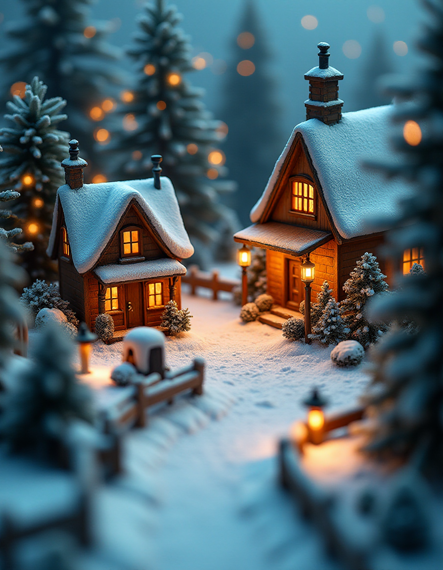 (indoor,very wide isometric view,tilt-shift lens:1.6), (miniature,diorama,no_realistic,no_photo:2) of (stasis _chamber:1.5), winter wonderland