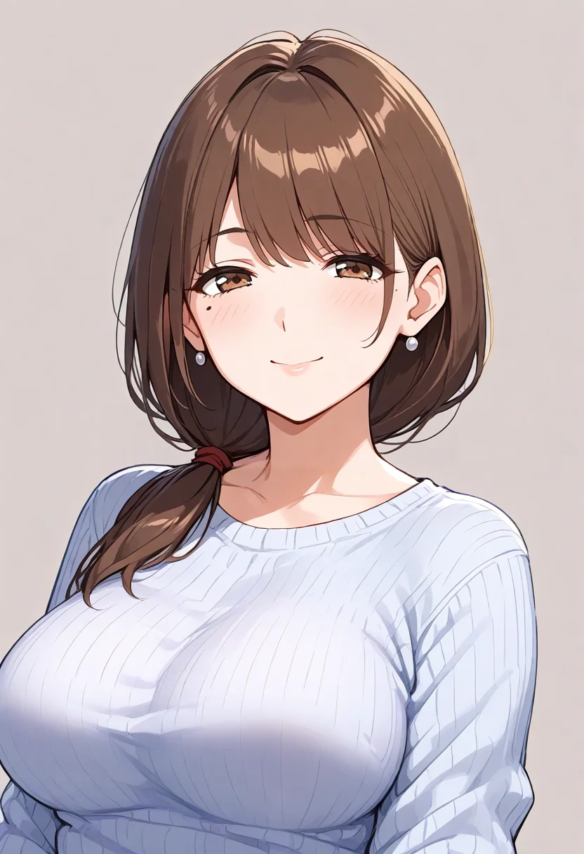 score_9, score_8_up, score_7_up,source_anime
1girl,
<lora:Hyper-SDXL-8steps-lora:1>
<lora:StS_age_slider_v1_initial_release:1> mature female,
<lora:SDXL_zemimama_pony724:0.8>
zemimama, solo, mole, looking at viewer, breasts, brown hair, brown eyes,bangs, medium hair,
simple background, light smile,
low ponytail, ponytail,huge breasts,