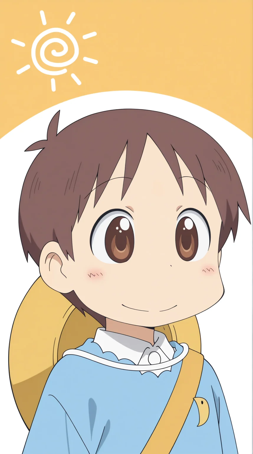 Mi-chan, 1boy, child, sun_hat, kindergarten_uniform, <lora:Nichijou-Mi-chan-illu:0.8>
