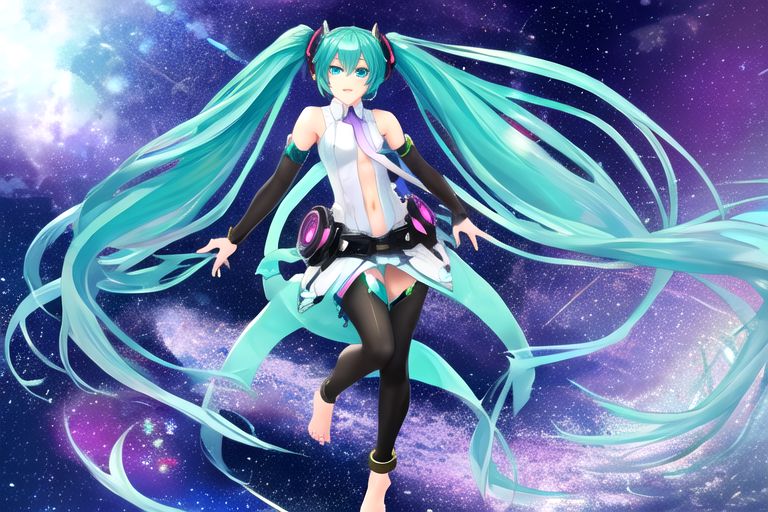 solo, 1girl, solo_focus, (((masterpiece))), ((best quality)), ((ultra-detailed)), ((too_many)):16, high resolution, absurdres, highres, ultra-detailed 8k unity wallpaper, 
mikuappend, 1girl, anklet, aqua_eyes, aqua_hair, barefoot, belt, bridal_gauntlets, convenient_censorship, elbow_gloves, fingerless_gloves, floating, full_body, gloves, jewelry, long_hair, navel, no_shoes, necktie, solo, thighhighs, twintails, very_long_hair, zettai_ryouiki