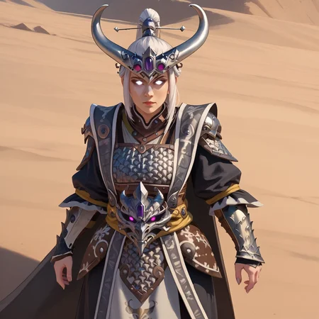 score_9, score_8_up, score_7_up, source_anime,
MiaoYingMortal, solid eyes, glowing eyes, white eyes, mature woman, voluptuous, helmet, horns, armor,
<lora:Miao_Ying:1>