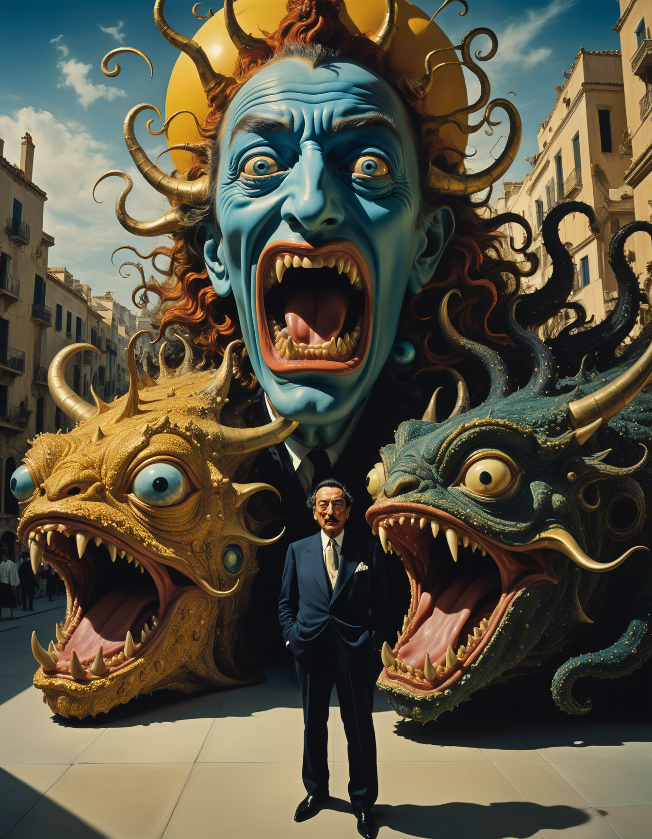 professional photograph of a gullible and otherworldly monstrous creature  by  Salvador Dali and Craola and garry winogrand , bold lines, hyper detailed, dark limited palette, dramatic lighting,  (intricate details, masterpiece, best quality:1.4),
<lora:add-detail-xl:1> <lora:xl_more_art-full_v1:0.5>