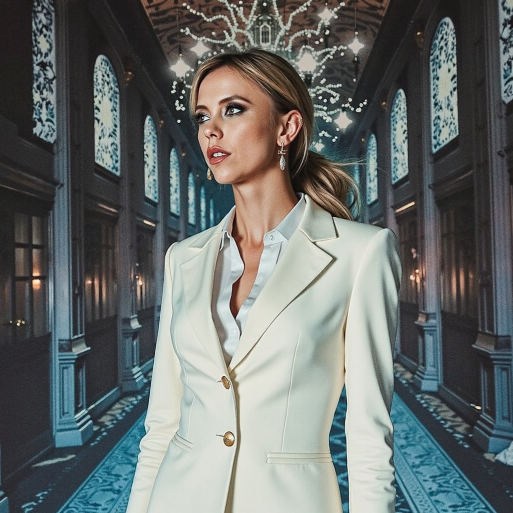 watercolor painting ethereal fantasy concept art of  surrealist art analog photography, analog photo, a stunning woman in a  goth mansion hallway, she's wearing a white women's suit, white blouse . A candid, close up shot <lora:Riley_Voelkel:1> rileyv . dreamlike, mysterious, provocative, symbolic, intricate, detailed, magnificent, celestial, ethereal, painterly, epic, majestic, magical, fantasy art, cover art, dreamy . vibrant, beautiful, painterly, detailed, textural, artistic