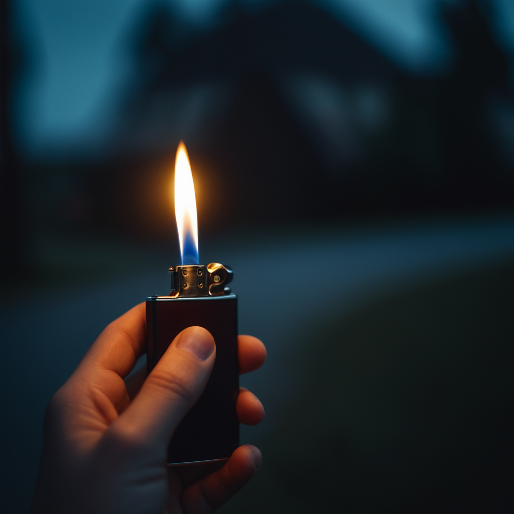 cinematic film still of  <lora:hand 5.5:0.9>
a person holding a lighter in their hand, shallow depth of field, vignette, highly detailed, high budget, bokeh, cinemascope, moody, epic, gorgeous, film grain, grainy
