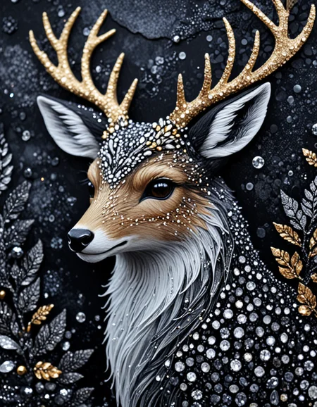 novuschroma63 style deer fox , sparkling jewels <lora:sdxl_lightning_8step_lora:1> <lora:novuschroma63 style:1>