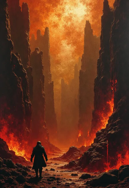 renaissance masterpiece painting depicting dante's inferno