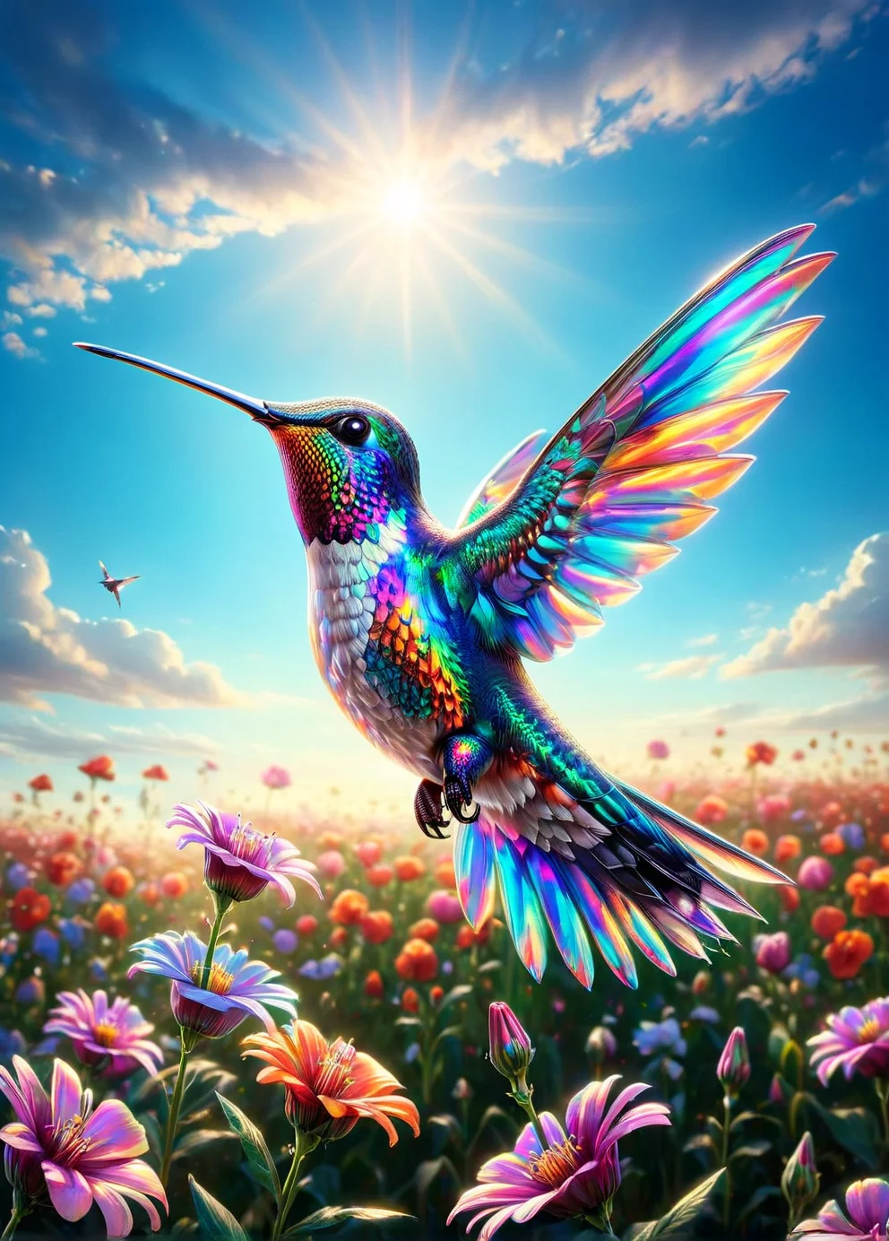 ais-rdscnt hummingbird hovering over a field of blooming flowers <lora:ais-rdscnt-sdxl:1>