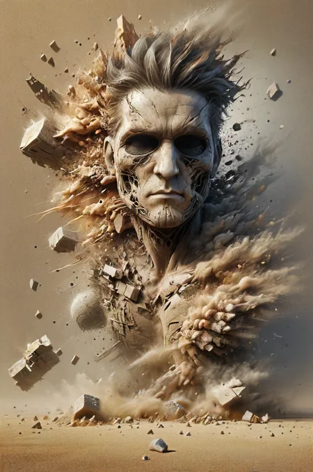 Darude - Sandstorm! <lora:Emergence:0.6>, <lora:Street_Art:0.6>, <lora:ral-dissolve:0.8> <lora:ral-smolinzect:0.1> <lora:XL_boss_battle:0.2> <lora:SDXL - Style - Vector cartoon illustration:0.8>