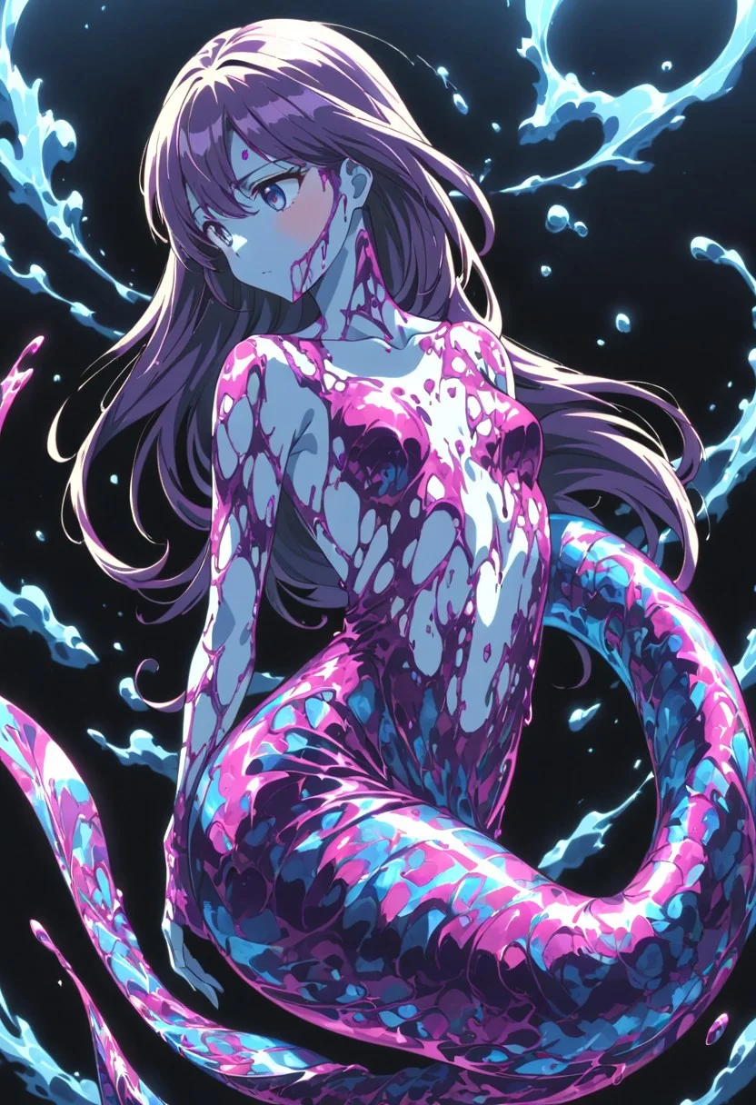 (masterpiece), (score_9, score_8_up, score_7_up,source_anime), 4K8K, high res image, ,best quality, absurdres,detailed skin,anime colored,anime screencap,official art, ultrareanime,
(Liquid Marble:1.3), fishs, Liquid Marble fish,
from side, (in underwater:1.1), outdoors, detailed,
Japanese cute girl, (mermaid), face to face, holding Marble earth ball, hugging Marble earth ball,
(small stature, petite:1.3), (pointy breasts:1.1), (Liquid Marble skin, Liquid Marble hair, verry long hair, Liquid Marble eye),
(undress, see-through linen dress:1.3),