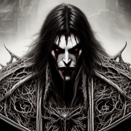portrait of rageful and bloodthirsty castlevania vampire man, sharp focus, 4k, art by RFKTR_rootrex and rfktr_bwmnga