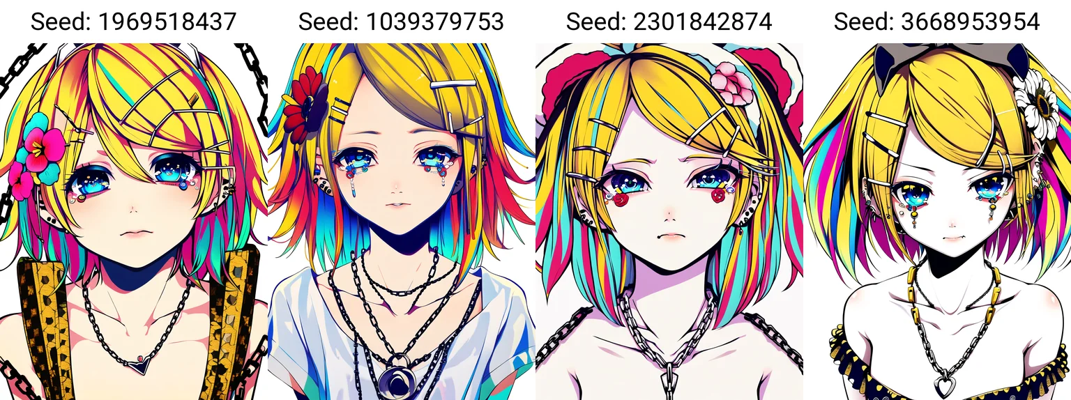 (masterpiece, best quality), 1girl, solo, kagamine rin, blonde hair, flower, hair ornament, jewelry, blue eyes, hairclip, short hair, necklace, white background, earrings, eyelashes, colorful, simple background, upper body, collarbone, chain, nude, looking at viewer, piercing, colored eyelashes, tears, hair flower