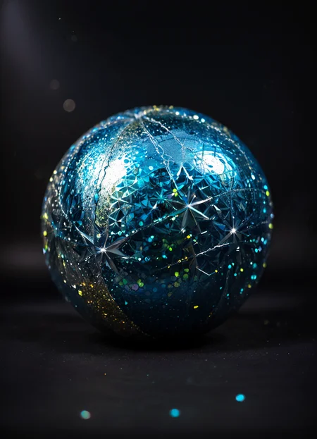 ball, glitterstyle, dark background,
<lora:GlitterStyle_pony:0.8>
