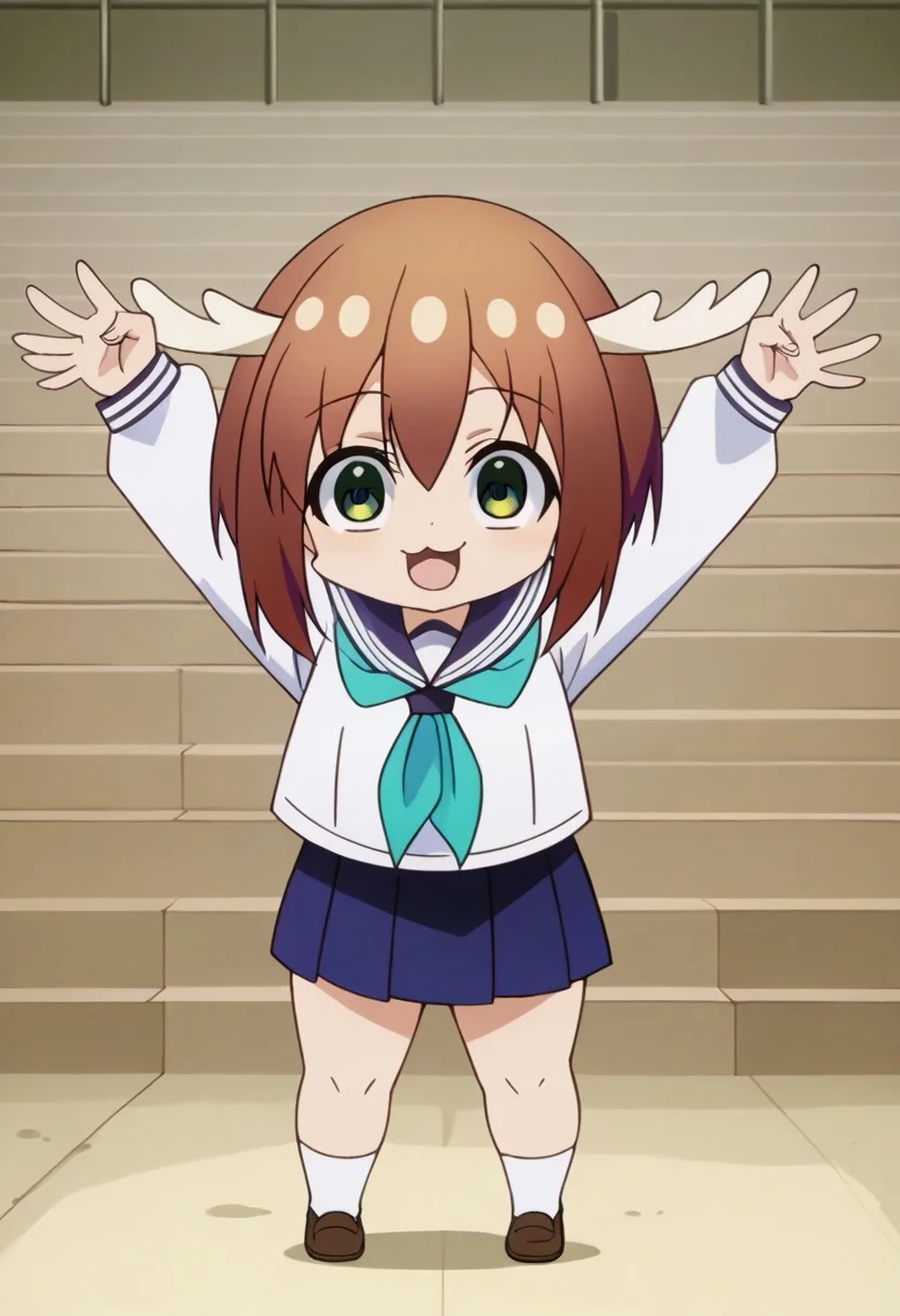 source_anime, masterpiece, 1girl, ct_shikan0k0, <lora:Shikanoko_Noko_pony_v1:1>,,,, 1girl,Solo ,,shortstack, anime,PUFFY nipple,huge breasts,,official art, Uncensored ,Unedited ,,,, ,