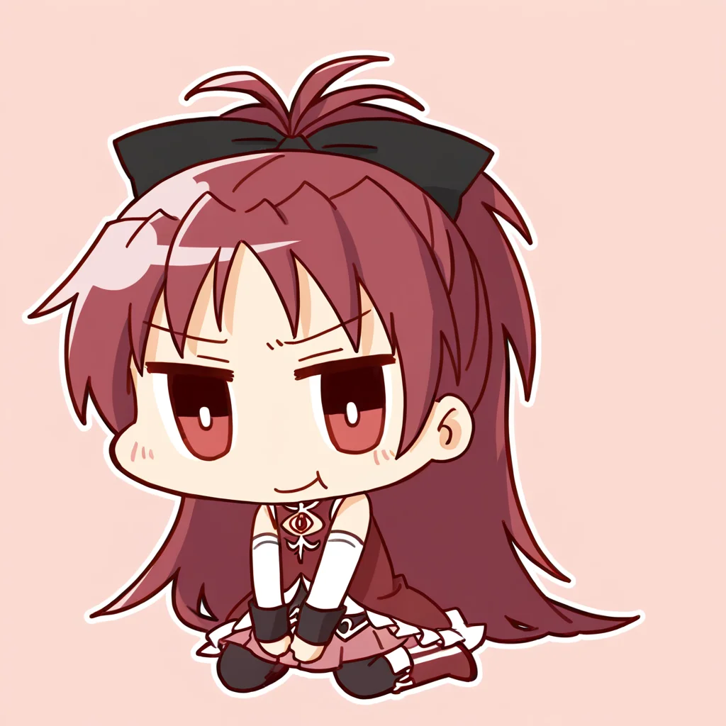 chibi,<lora:nineface-chibi-noob1-5:1>,
1girl,solo,sakura kyoko \(magical \),mahou shoujo madoka magica,long hair,